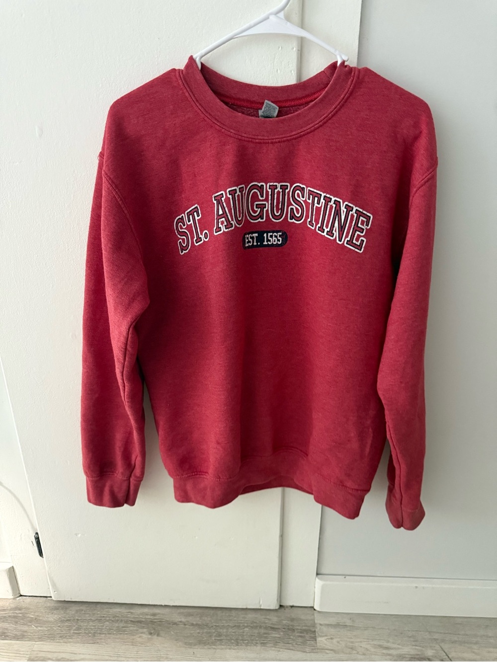 Gildan Red St. Augustine Crewneck Sweatshirt